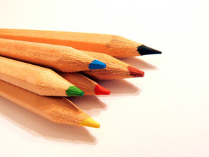lápices de colores sencillos