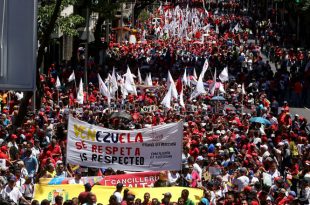 Sábado na Venezuela foi marcado por atos em defesa da Soberania do país. Foto: AVN/Telesur